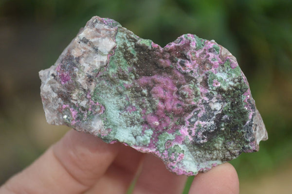 Natural Salrose Cobaltion Dolomite with malachite Specimens x 12 From Kakanda, Congo