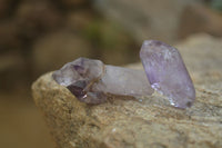 Natural Smokey Window Amethyst Crystals and Scepters x 35 From Chiredzi, Zimbabwe