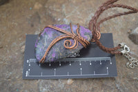 Polished Mixed Copper Wire Wrapped Pendants x 6 From Southern Africa