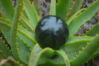 Polished Black Basalt Spheres x 3 From Antsirabe, Madagascar