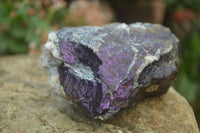 Natural Rare Metallic Purpurite Cobbed Specimens x 3 From Erongo, Namibia