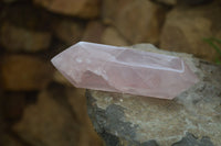 Polished Gemmy Rose Quartz Double Terminated Points x 6 From Madagascar