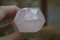 Polished Gemmy Rose Quartz Double Terminated Points x 6 From Madagascar