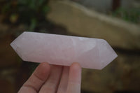 Polished Gemmy Rose Quartz Double Terminated Points x 6 From Madagascar