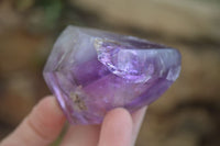 Polished Amethyst Window Quartz Crystals x 3 From Akansobe, Madagascar