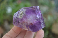 Polished Amethyst Window Quartz Crystals x 3 From Akansobe, Madagascar