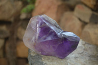 Polished Amethyst Window Quartz Crystals x 3 From Akansobe, Madagascar