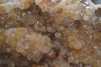 Natural Golden Limonite Quartz Clusters x 3 From Solwezi, Zambia