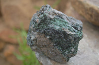 Natural Libethenite Crystals On Dolomite Matrix Specimens x 2 From Shituru, Congo