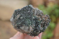 Natural Libethenite Crystals On Dolomite Matrix Specimens x 2 From Shituru, Congo