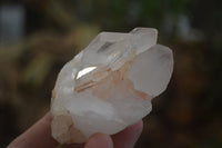 Natural Clear Quartz Crystal Clusters x 12 From Madagascar