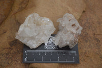 Natural Clear Quartz Crystal Clusters x 12 From Madagascar