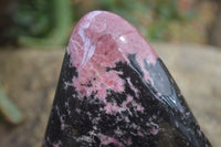 Polished Rhodonite Standing Free Form x 1 From Ambindavato, Madagascar