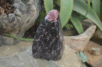 Polished Rhodonite Standing Free Form x 1 From Ambindavato, Madagascar