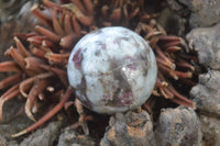 Polished Rubellite Pink Tourmaline Spheres x 3 From Ambatondrazaka, Madagascar