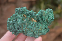 Natural Silky Malachite Specimens x 6 From Kasompe, Congo