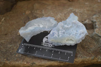 Natural Etched Blue Chalcedony Specimens x 24 From Nsanje, Malawi