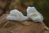 Natural Etched Blue Chalcedony Specimens x 24 From Nsanje, Malawi