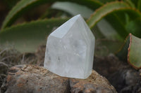 Polished Rare Inclusion Quartz Points x 6 From Madagascar