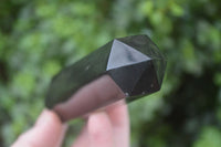 Polished Black Basalt Point-Prism x 6 From Antsirabe, Madagascar