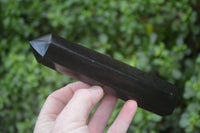 Polished Black Basalt Point-Prism x 6 From Antsirabe, Madagascar