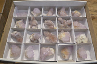 Natural Amethyst Spirit Quartz Clusters x 20 From Boekenhouthoek, South Africa