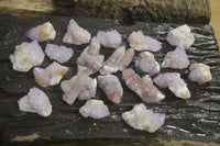 Natural Amethyst Spirit Quartz Clusters x 20 From Boekenhouthoek, South Africa