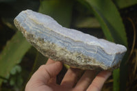 Natural Rare Blue Lace Agate Plate x 1 From Namibia