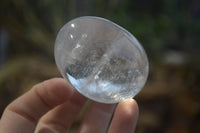 Polished Clear Quartz Galet-Palm Stones x 12 From Madagascar