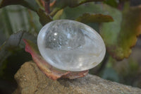 Polished Clear Quartz Galet-Palm Stones x 12 From Madagascar