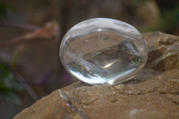 Polished Clear Quartz Galet-Palm Stones x 12 From Madagascar