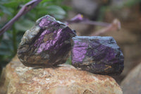 Natural Rare Metallic Purpurite Cobbed Specimens x 12 From Erongo, Namibia