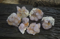 Natural Ametrine Spirit Quartz Clusters x 6 From Boekenhouthoek, South Africa