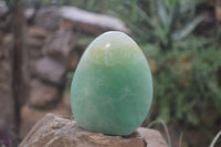 Polished Green Fluorite Standing Free Forms x 2 From Madagascar