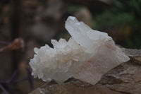 Natural Clear Quartz Crystal Clusters x 12 From Madagascar