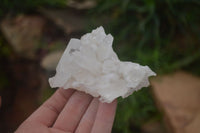 Natural Clear Quartz Crystal Clusters x 12 From Madagascar