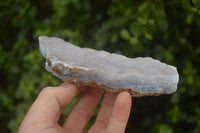 Natural Crystalline Blue Lace Agate Plates x 2 From Namibia