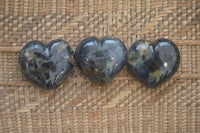 Polished Iolite Hearts x 12 From Ambatofinandrahana, Madagascar