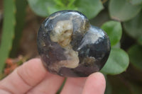 Polished Iolite Hearts x 12 From Ambatofinandrahana, Madagascar