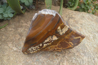 Polished On One Side Nguni Jasper Specimens x 1 From Prieska, South Africa