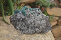 Natural Ball Malachite On Quartz Matrix Specimens x 2 From Mindigi Mine, Congo