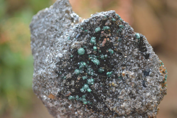 Natural Ball Malachite On Quartz Matrix Specimens x 2 From Mindigi Mine, Congo