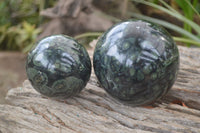 Polished Stromatolite Sphere-Ball x 2 From Katsepy, Madagascar