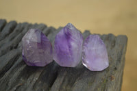 Polished Smokey Amethyst Window Quartz Point-Prism x 20 From Akansobe, Madagascar