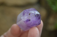 Polished Smokey Amethyst Window Quartz Point-Prism x 20 From Akansobe, Madagascar