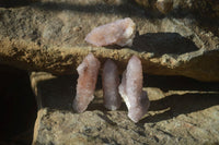 Natural Amethyst and Ametrine Spirit Quartz Clusters x 35 From Boekenhouthoek, South Africa