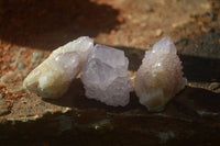 Natural Amethyst and Ametrine Spirit Quartz Clusters x 35 From Boekenhouthoek, South Africa