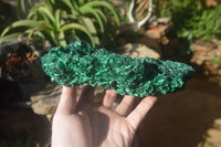 Natural Silky Malachite Specimens x 1 From Kasompe, Congo