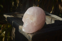 Polished Rose Quartz Skull x 1 From Madagascar