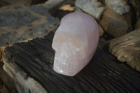 Polished Rose Quartz Skull x 1 From Madagascar